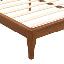 Solid Dry Bamboo Platform Bed Frame, With Slat Support