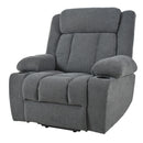 Power Lift Recliner Chair With Extended Footrest, Remote Control, Cup Holders, And Side Pockets