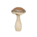 Mushroom Holiday Ornament, For Harvest Festival Fall Festival & Thanksgiving Table Decorations (Set of 2) - Beige / Light Brown