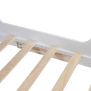 Full Size Car Shaped Bed with Tents,White+Natural