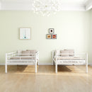 Bunk Bed For Kids, Convertible Frame With Ladders & Guardrail