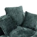 Lazy Sofa High Back Bean Bag Chair Couch With 3 Pillows