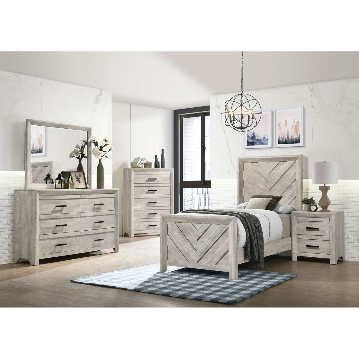 Eleanor Bed in Dark Gray by Elements International, view 40