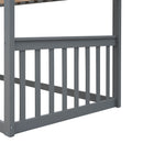 House Bunk Bed With Ladder, Wood Bed