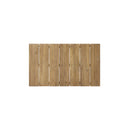 Outdoor Coffee Table With Slat Panel Top - Light Brown