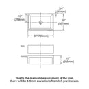 Sink 30" Apron Front Reversible Single Bowl Kitchen Sink & Grid And Strainer - White