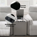 Emee - Console With USB - Gray Corduroy