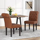 Broxton - Tuft Dining Rolltop Chairs With Button Tufted Backrest (Set of 2)