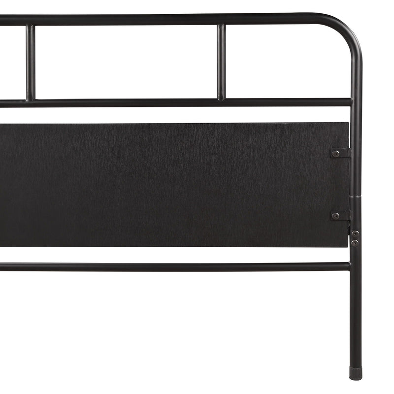 Twin Size Metal Daybed Platform Bed Frame With Trundle Built In Casters - Black