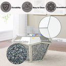 Noralie - Coffee Table - Mirrored - Wood - 18" - Atlantic Fine Furniture Inc