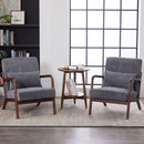 Accent Chair With Pillow And Wood Frame