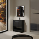 Modern Bathroom Vanity With Ceramic Sink, Freestanding Cabinet, Soft Closing Doors