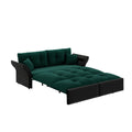 Queen Pull Out Sofa Bed, 3 In 1 Convertible Sleeper Tufted With 2 Soft Pillows