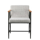 Modern Dining Chair With Iron Frame (Set of 2)