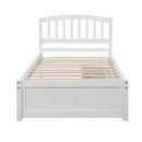 Platform Storage Bed Wood Bed Frame With Two Drawers And Headboard