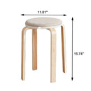Stackable Round Backless Stools (Set of 4)