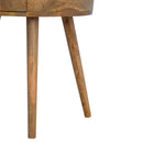 Nordic Chestnut Circular Nightstand