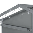 House Bed With Upholstered Sofa, Wireless Charging Station, Shelves And 2 Drawers