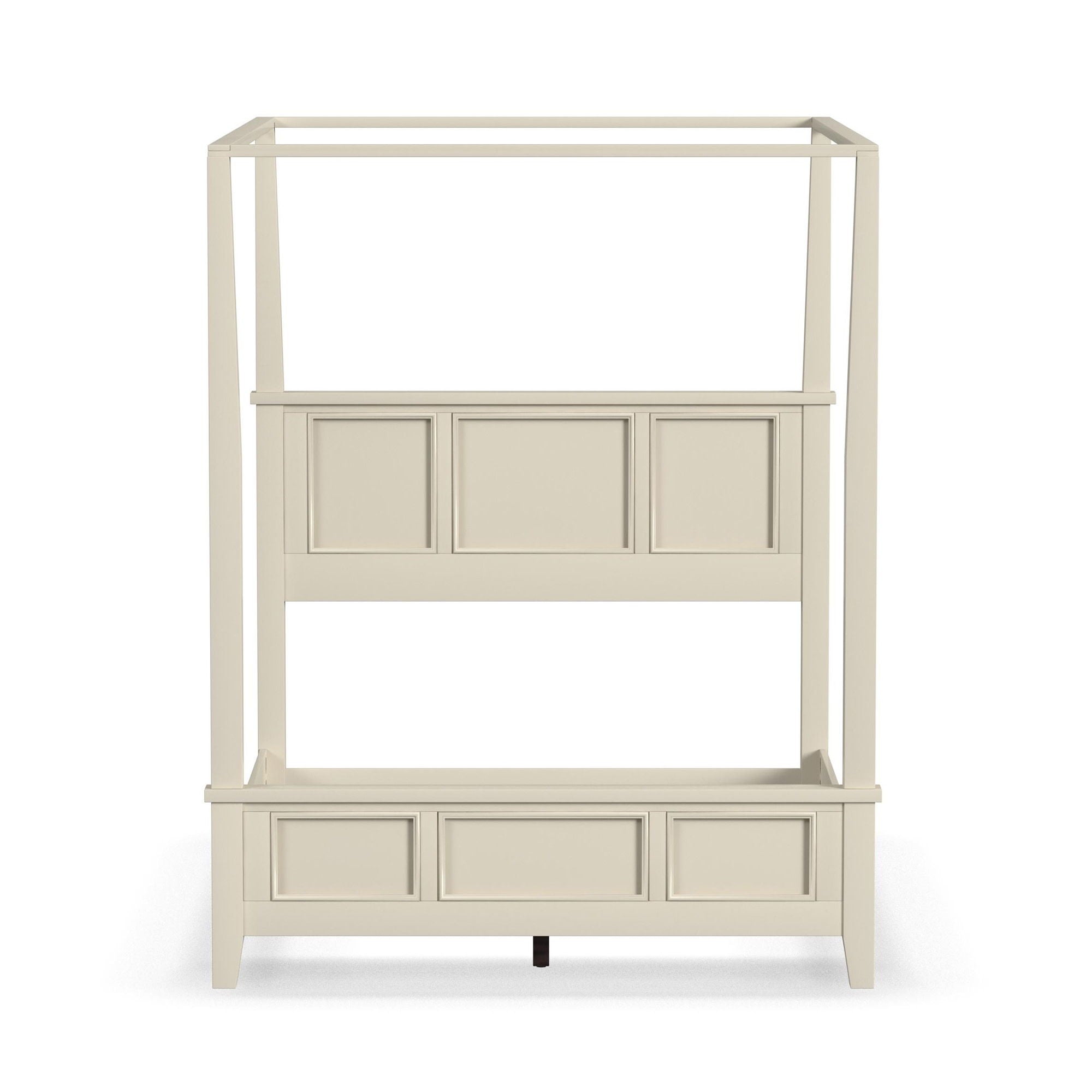 Naples - Queen Canopy Bed - White