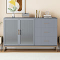 Murphy Bed With Frosted Glass Doors Design, Fake Drawers, Metal Legs