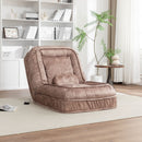 Upholstered Human Dog Bed And Pets, Bean Bag Floor Sofa With Massage Pillow, 5 Adjustable Positions & 2 Soft Pillows