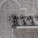 Guros - 8' X 10' Trellis Indoor / Outdoor Area Rug - White / Gray