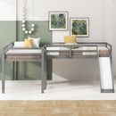 L Shaped Loft Bed With Ladder And Slide