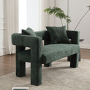 Modern Chenille Loveseat Sofa, Comfy Upholstered 2 Seater