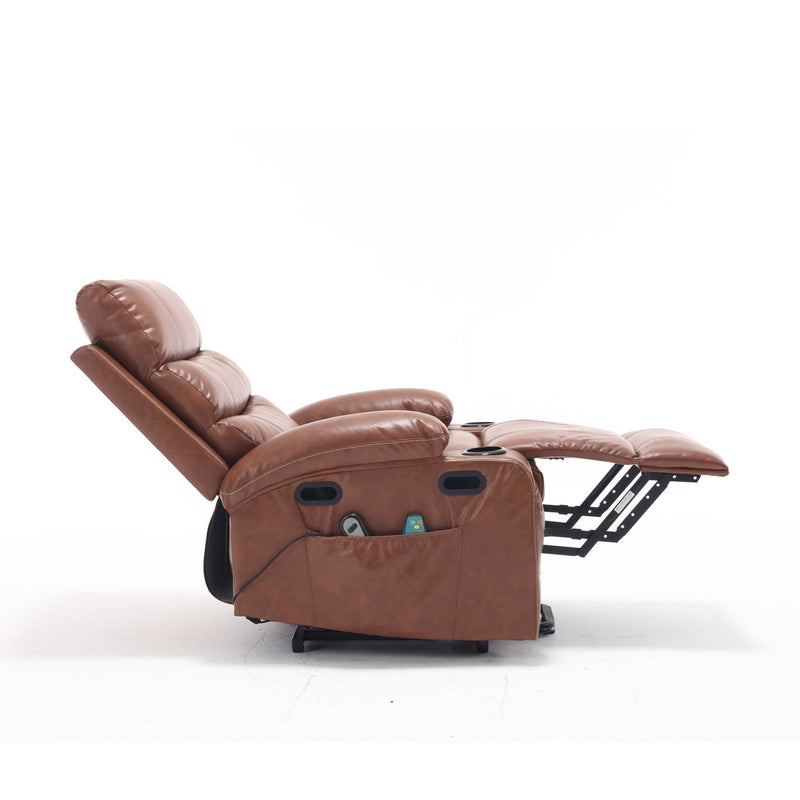 Cozy Electric Power Lift Recliner Chair Sofa For Elderly With Vibration Massage And Lumbar Heat