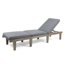 Ariana - Wood Chaise Lounge With Cushion