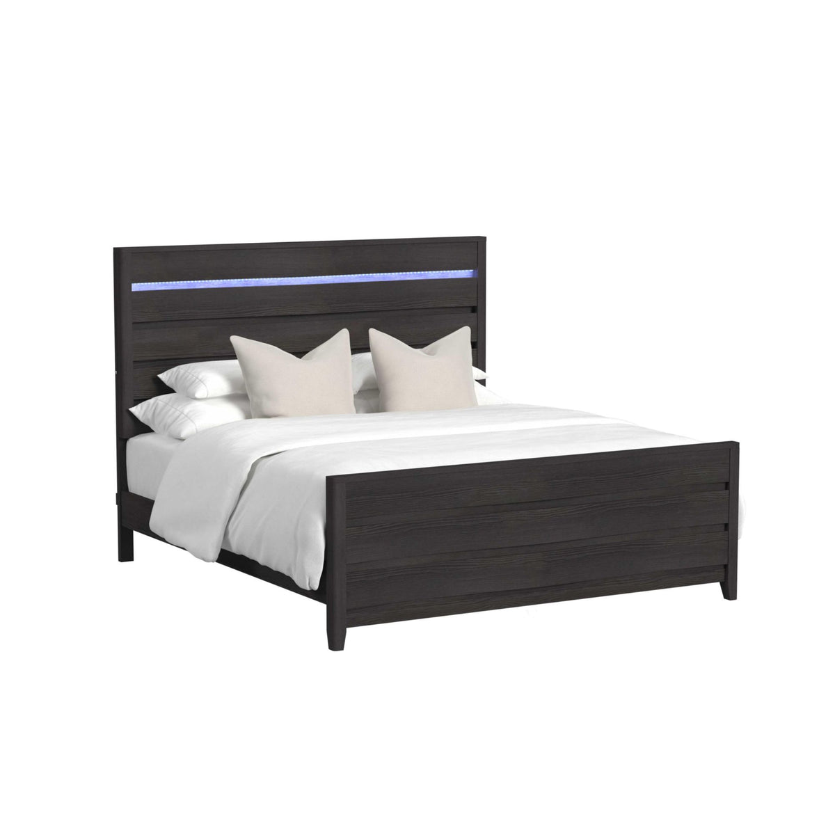 Tobias Bed With LED in Black by Elements International, view 5
