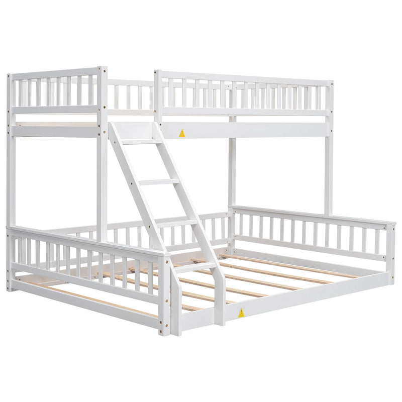 Bunk Bed With Ladder And Guardrails