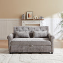 Loveseat Sofa Bed, Pull - Out Couch Sleeper & 2 Pillows