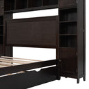 Bed With All In One Cabinet, Shelf And Sockets, Trundle