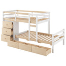 Loft Bunk Bed With Drawers And Ladder