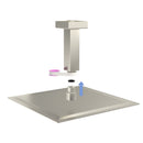 Ceiling Mounted Shower Arm With Flange Stainless Steel