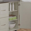 Blanche - Kitchen Cart - Steel Top