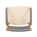 Outdoor Acacia Wood Dining Armchair With Cushion (Set of 2)