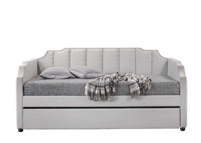 Peridot - Twin Daybed With Trundle - Dove Gray