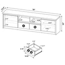 Winfield - 2-Door TV Stand Media Console
