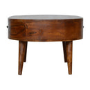 Rounded Wood Table