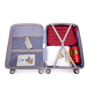 3 Piece Set Expandable Hardshell Suitcase Double Spinner Wheels