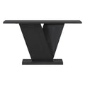 Console Table With V Shape Base, Sculptural Entryway Accent