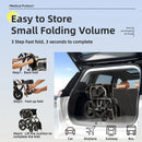 Lightweight Foldable Transport Wheelchair For Adults,Square Tube Design