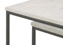Medora - Marble Top Nesting Table Set