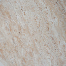 Elegant Outdoor / Indoor Lightweight Concrete Side Table With Travertine - Beige