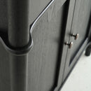 Vintage Display Cabinet With Double Glass Doors, Traditional Style For Collectibles, Ash Wood Veneer, 73.25" Tall - Black / Natural