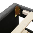 Upholstered Design Platform Bed With Trundle