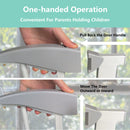 Pressure Mounted Baby Gate For Stairs - White