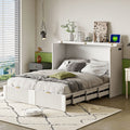 Murphy Bed With Drawer And A Set Of Sockets & USB Ports, Pulley Structure Design